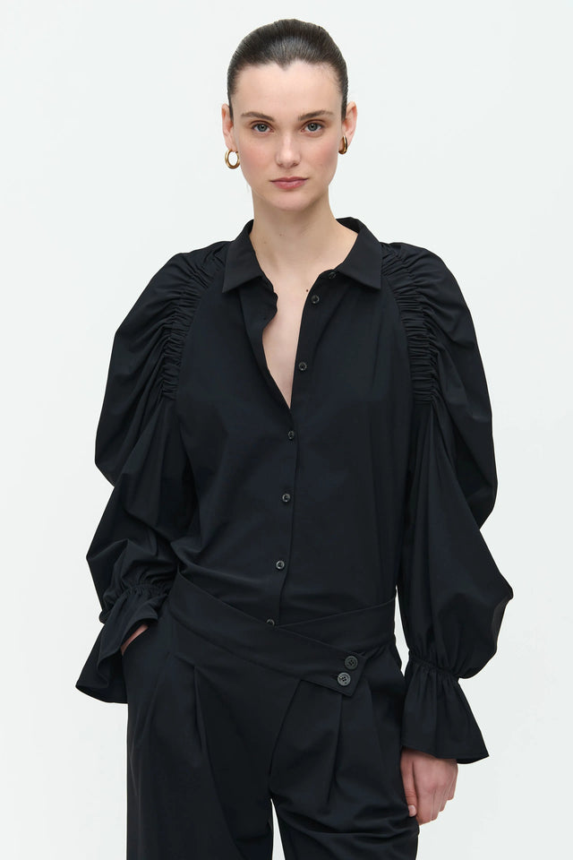 Mima Blouse Technical Jersey | Black
