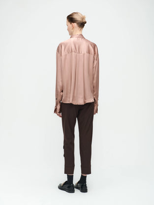Delia Pants Technical Jersey | Dark Brown