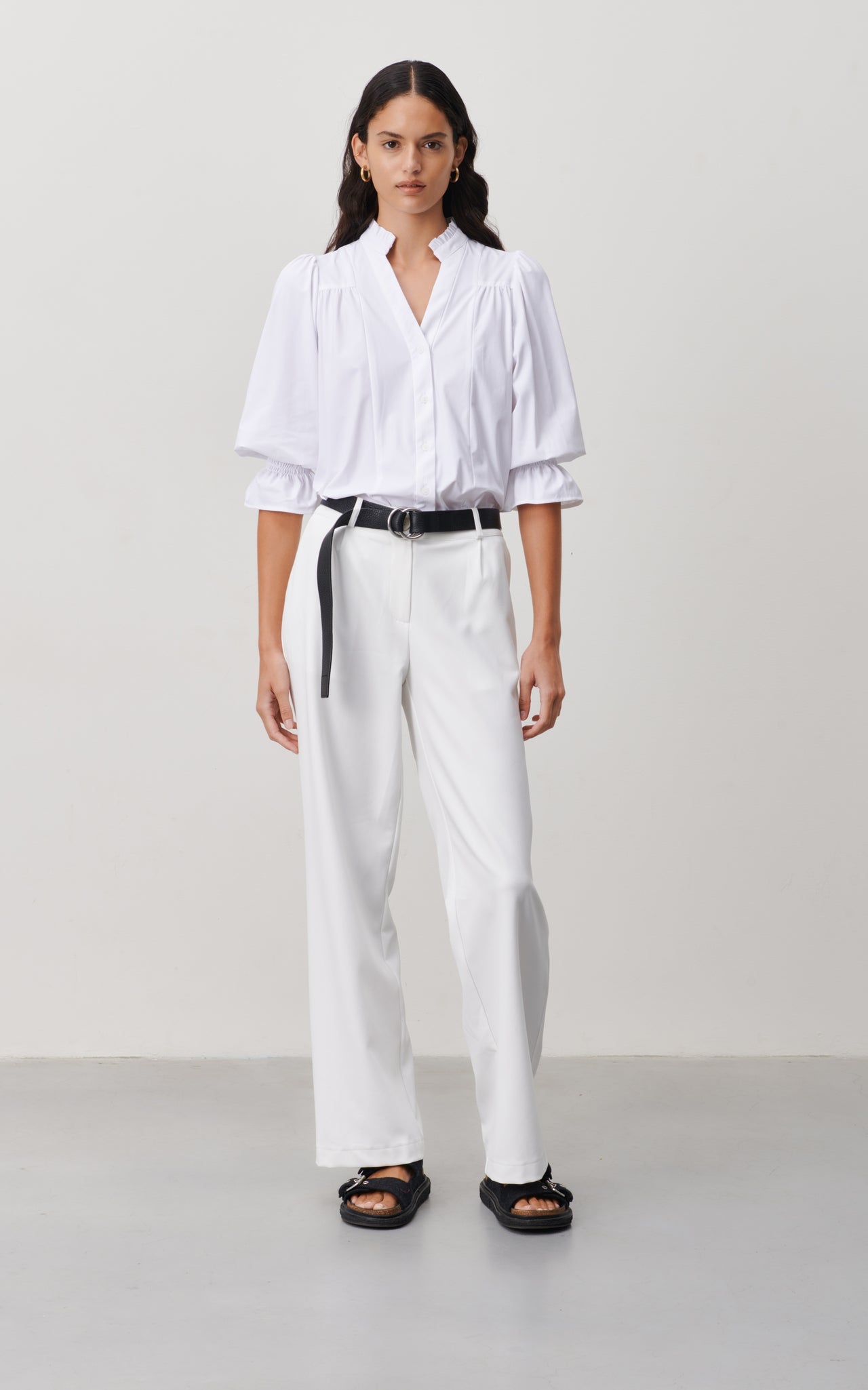 Olivia Blouse Technical Jersey | White