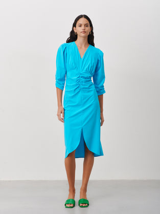 Hilde Dress Technical Jersey | Light Blue