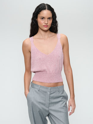 Lurex shiny top 25012 | Shiny Rose