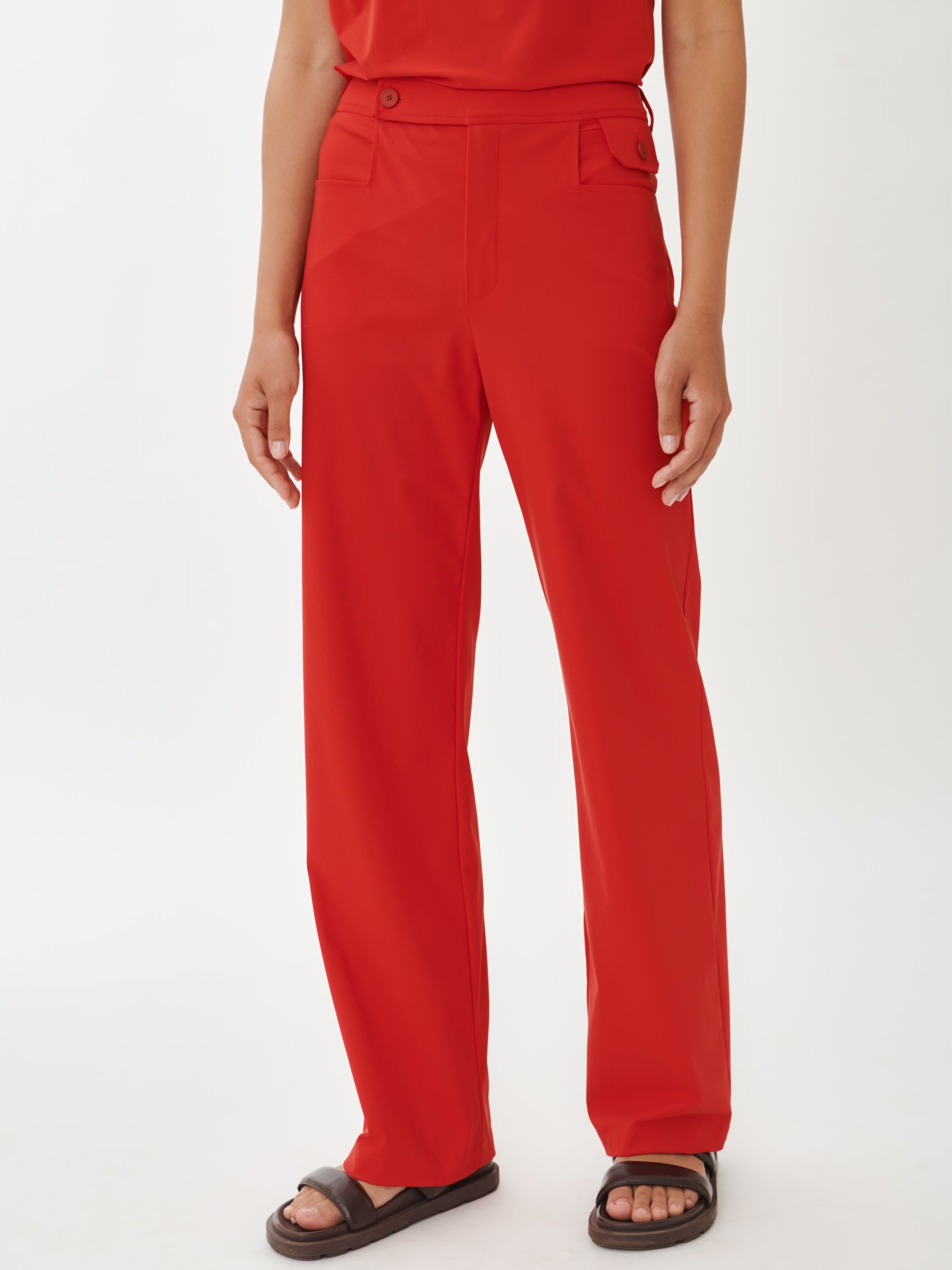 Angela Pants Technical Jersey | Red