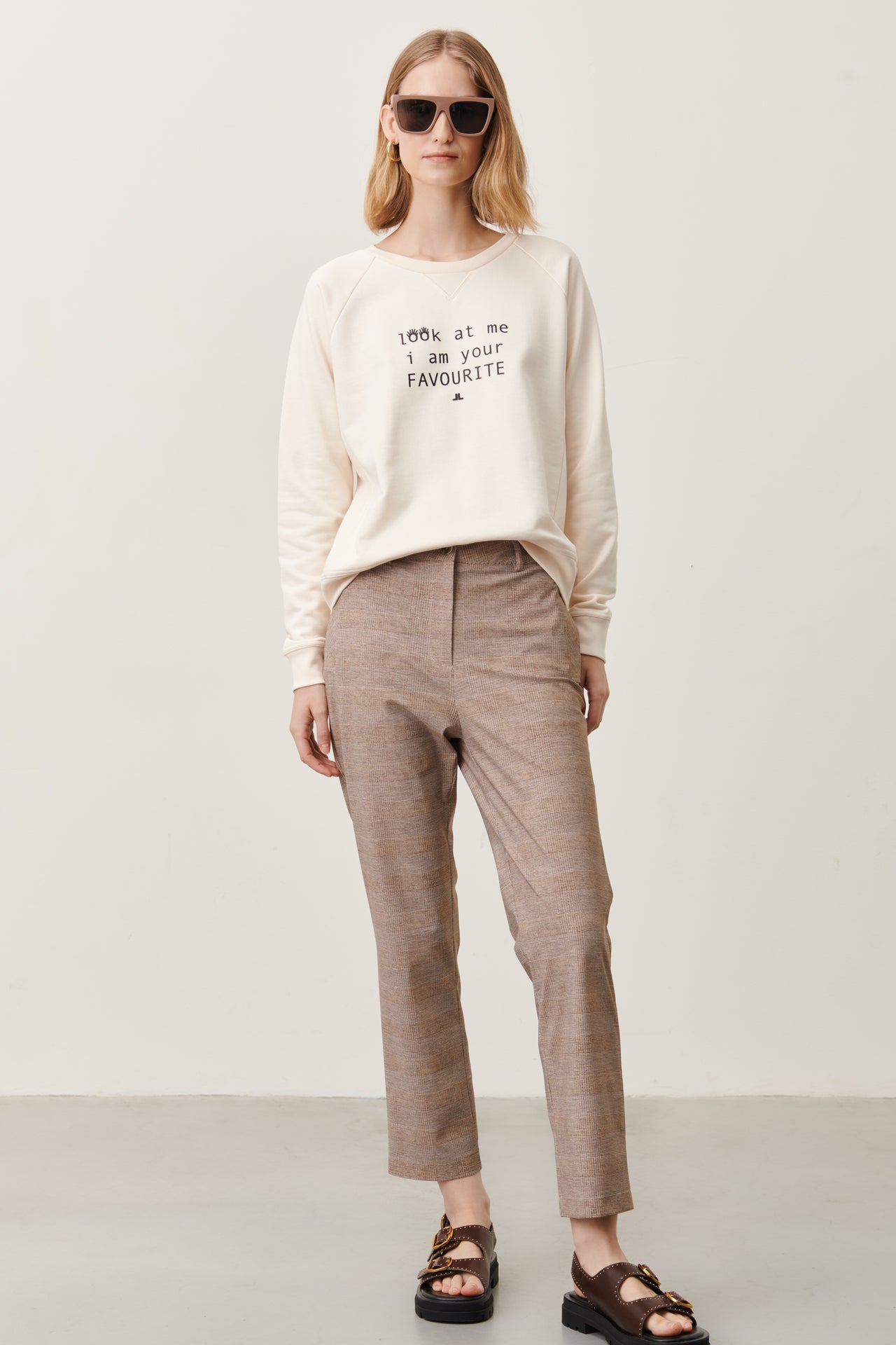 Soft Sweater Logo Organic Cotton | Gardenia