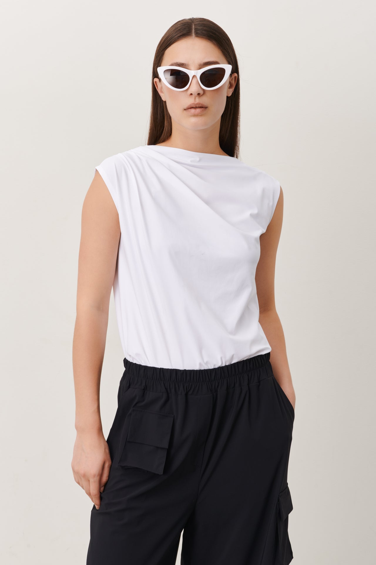 Bloom Top Technical Jersey | White