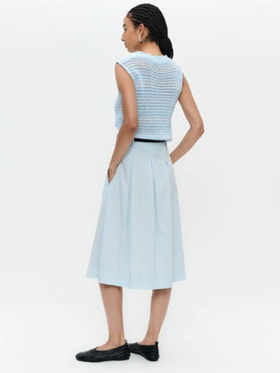 Timy poplin skirt | Light Blue