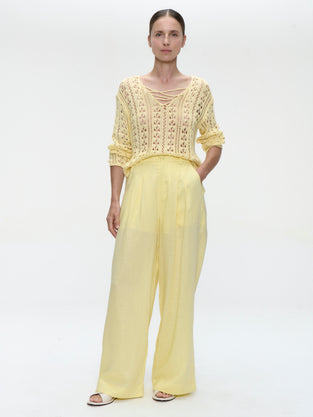 Summer Pullover E25102 | Yellow