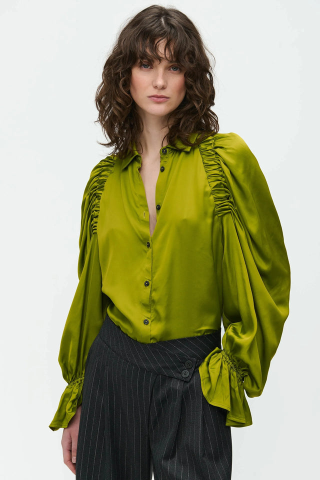 Mima Blouse | Oliva green