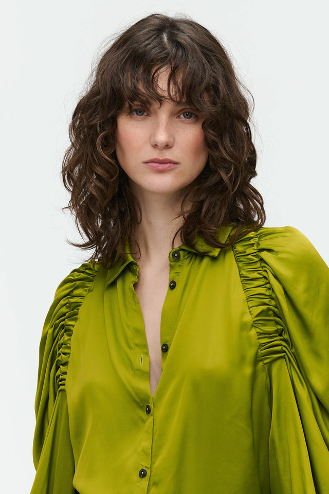 Mima Blouse | Oliva green
