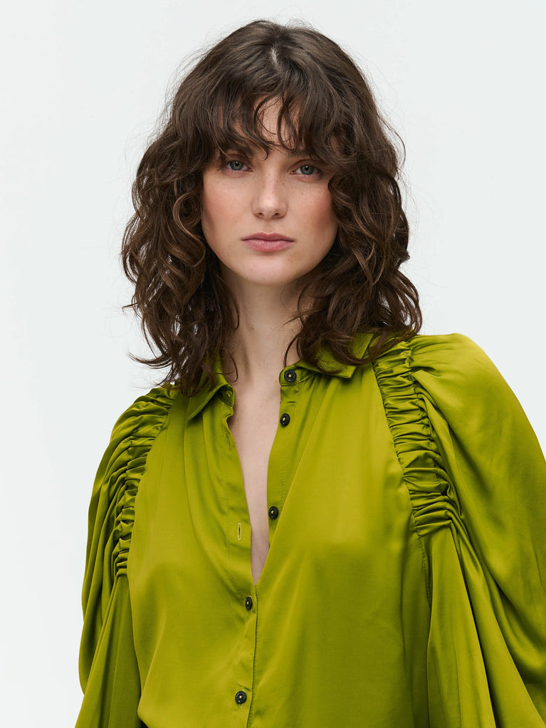 Mima Blouse | Oliva green