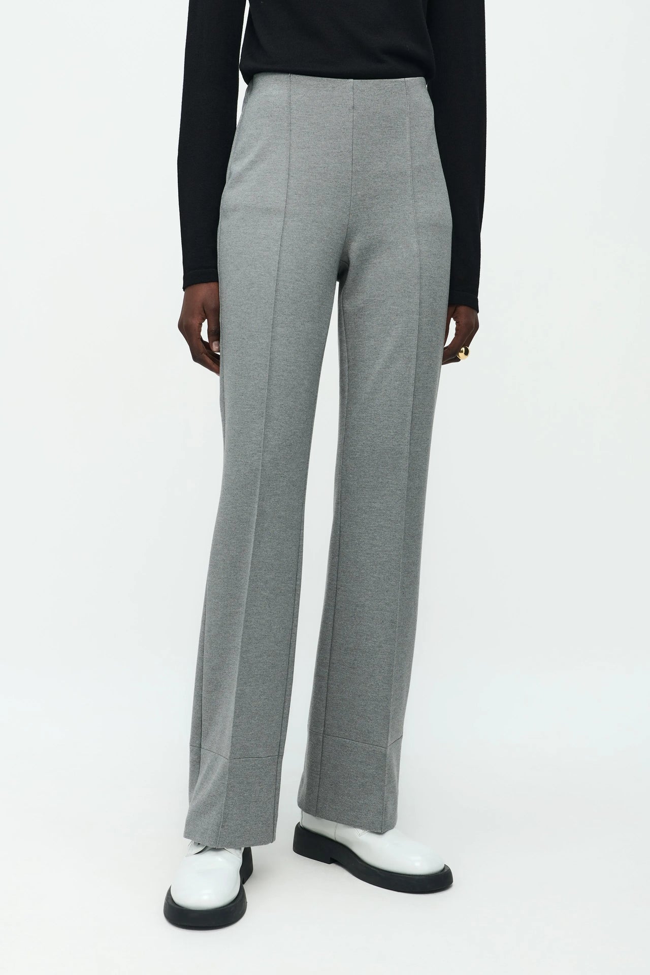 Greta Terry jersey Pants | Grey Melange