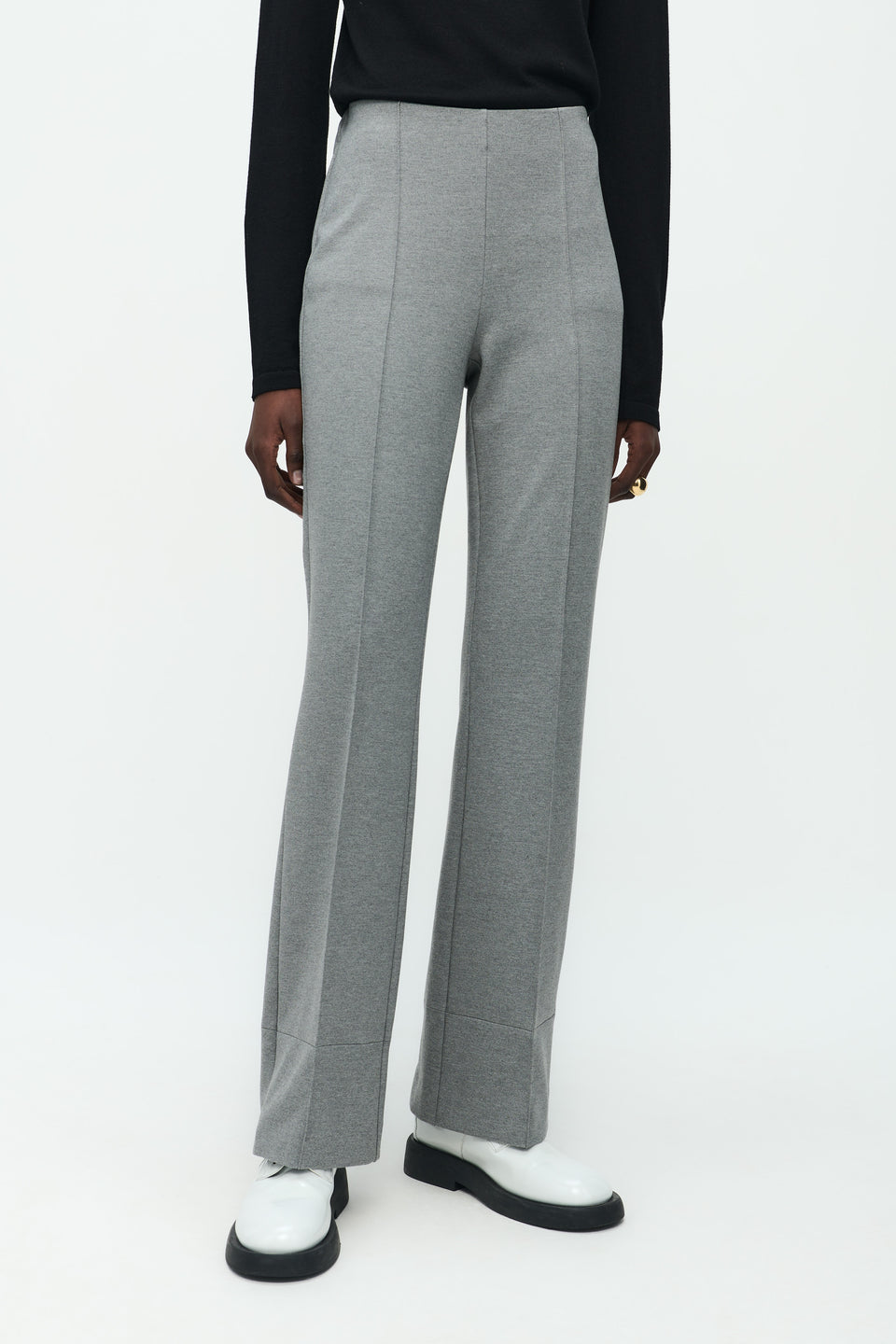 Greta Terry jersey Pants | Grey Melange