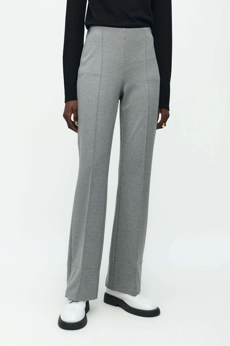 Greta Terry jersey Pants | Grey Melange