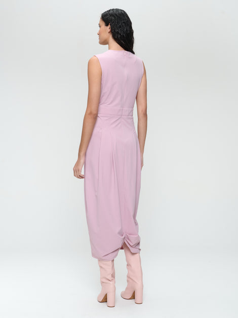 Jackie structure technical jersey dress | Pudra