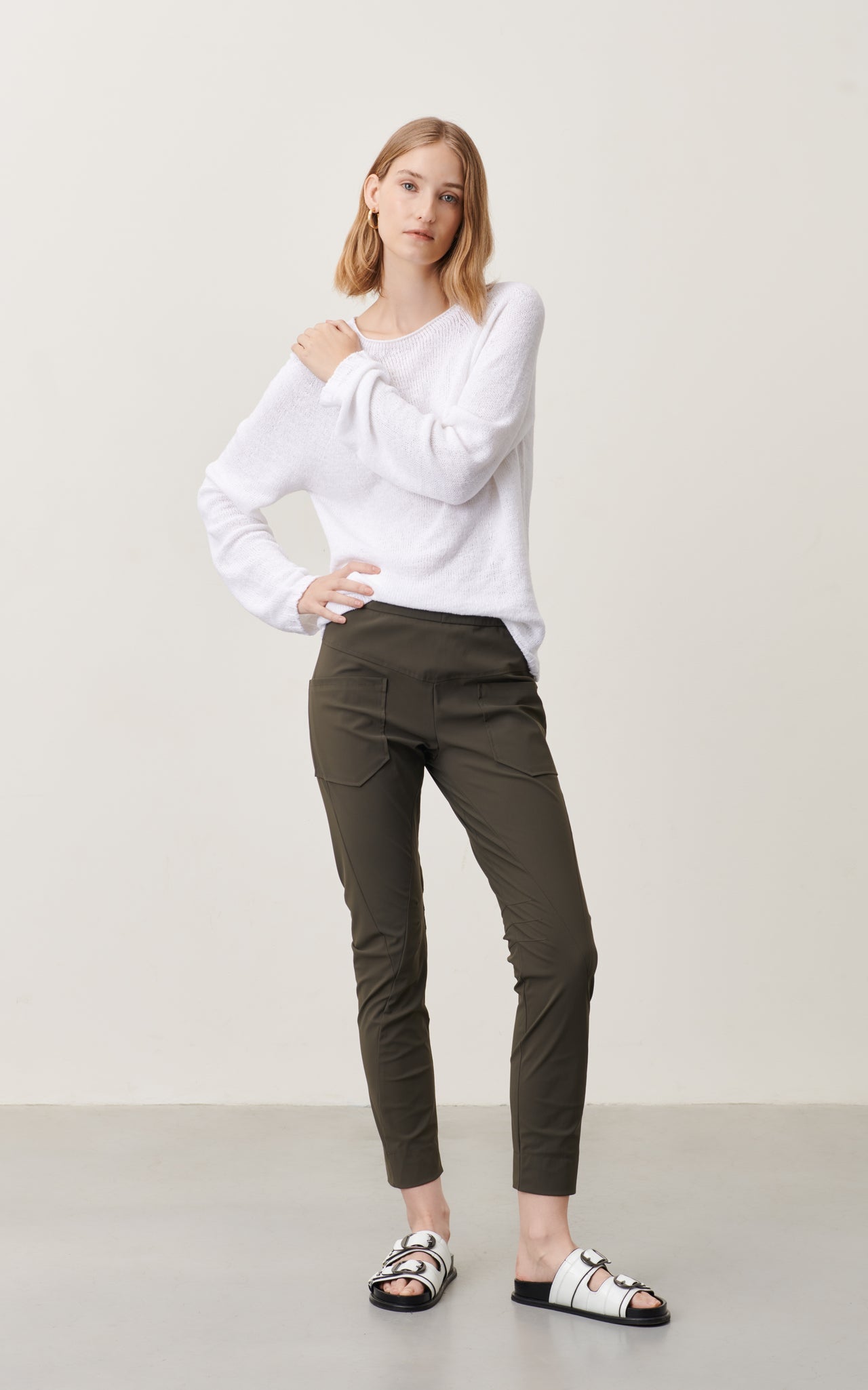 Doris Pants Technical Jersey | Army