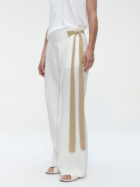 Mai linnen pants | Off White