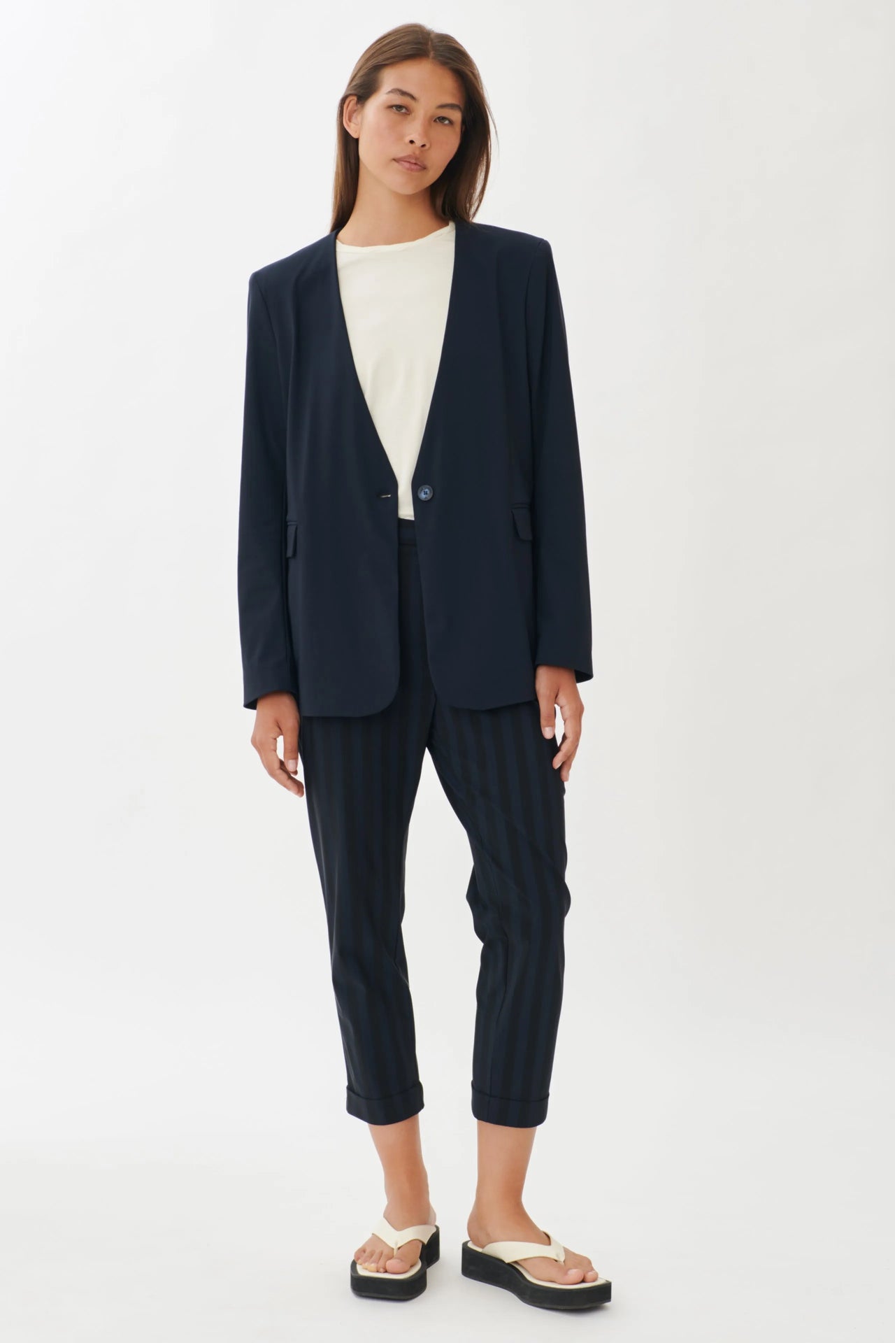 Alma Blazer Technical Jersey | Blue