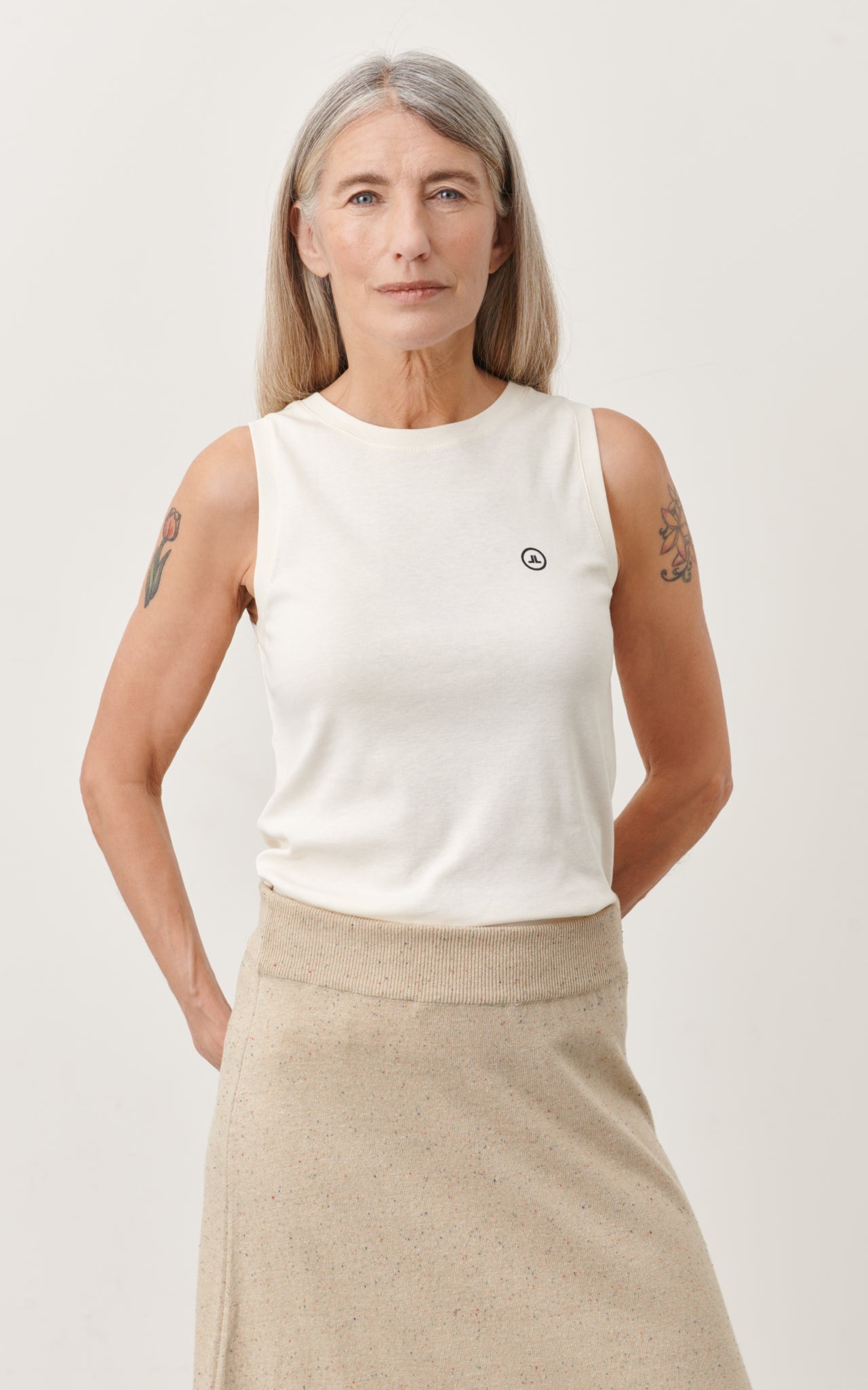 Rib Top Organic Cotton | Gardenia