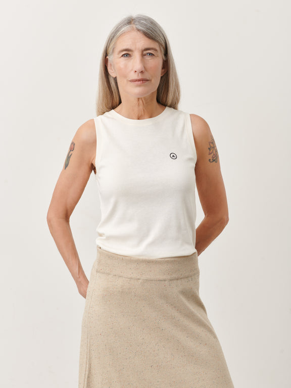 Rib Top Organic Cotton | Gardenia