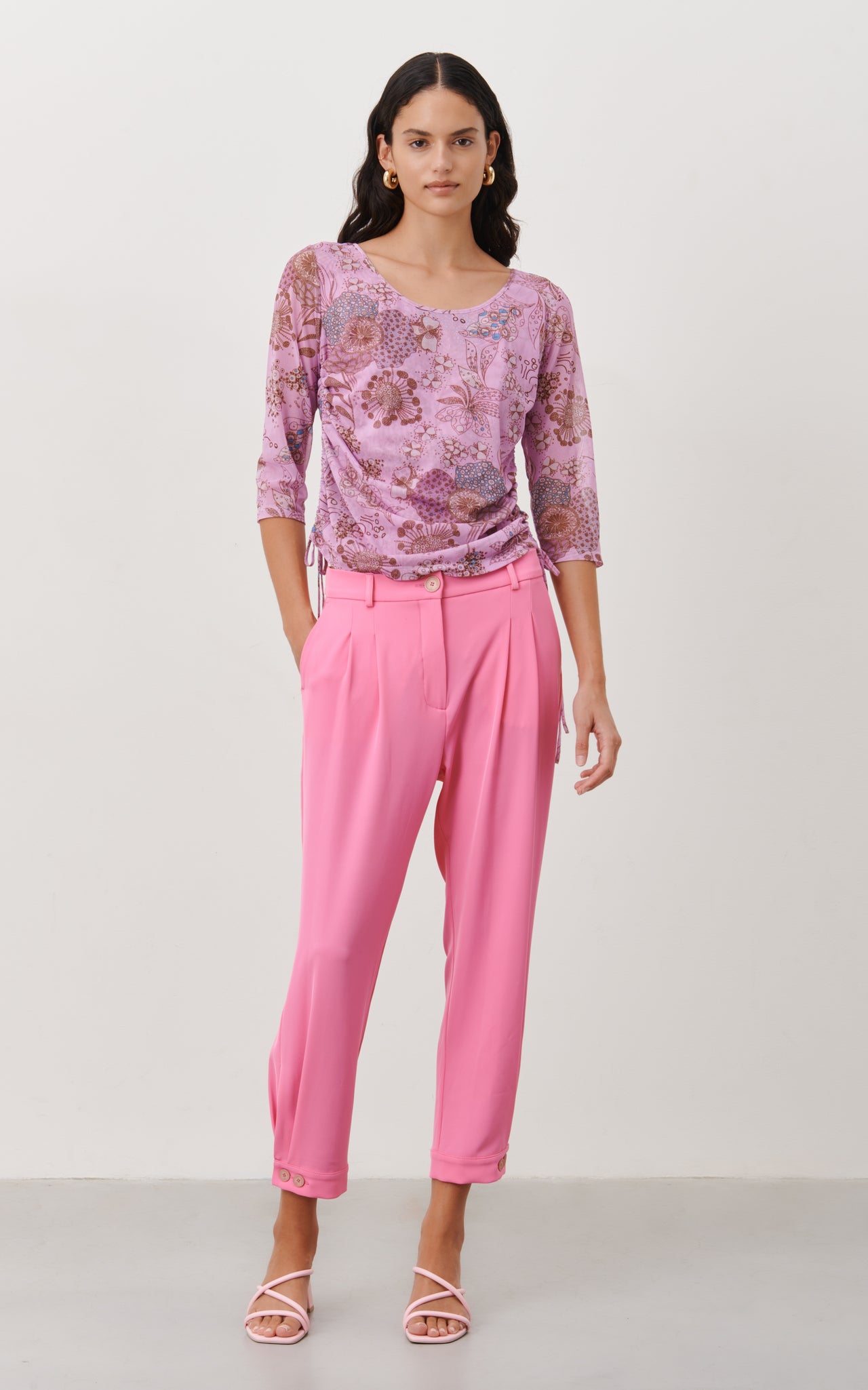 Ivona Blouse Technical Jersey | Blue