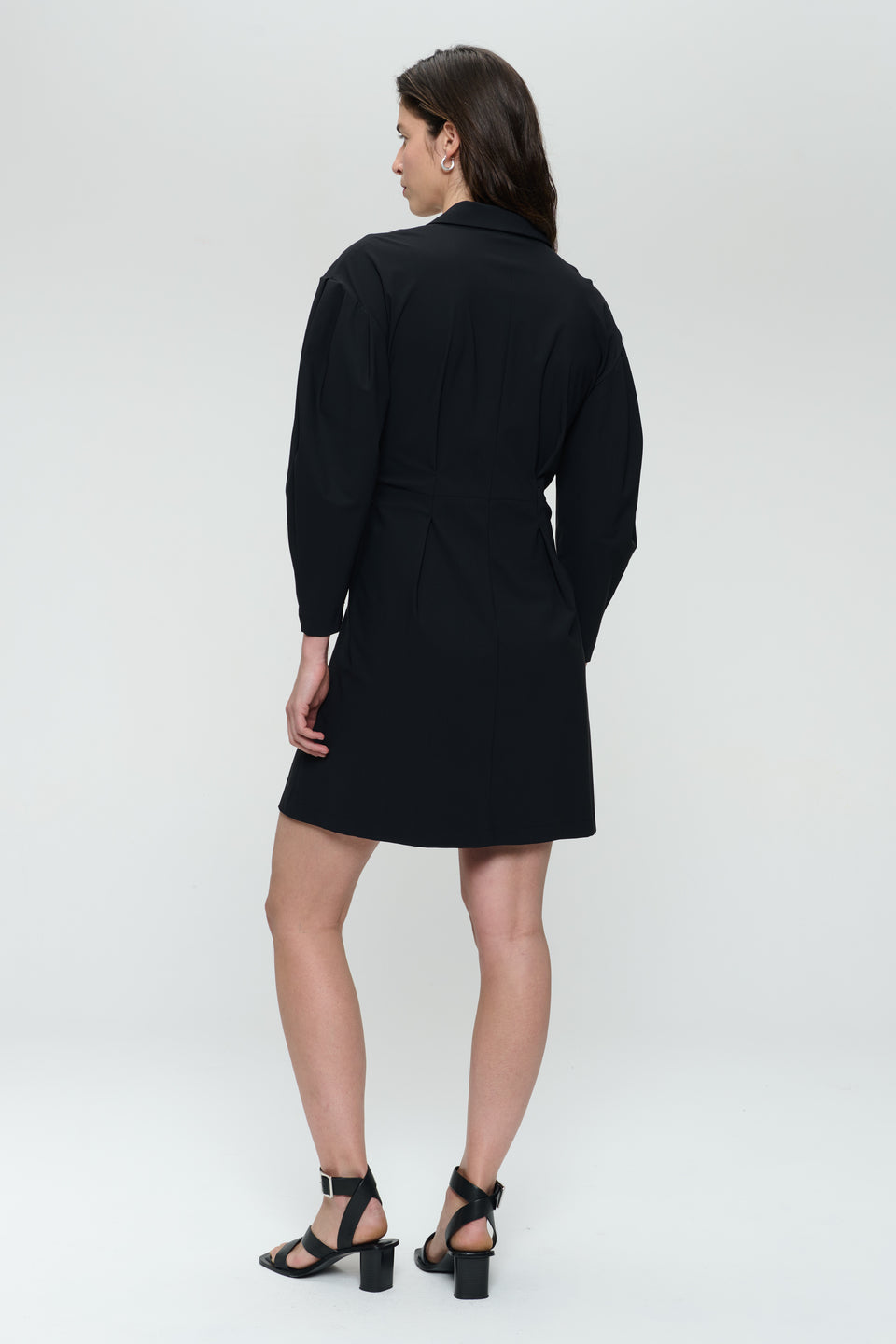 Kansas stretch tech jersey dress | Black
