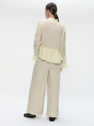 Netty bohemian style Blouse | Yellow