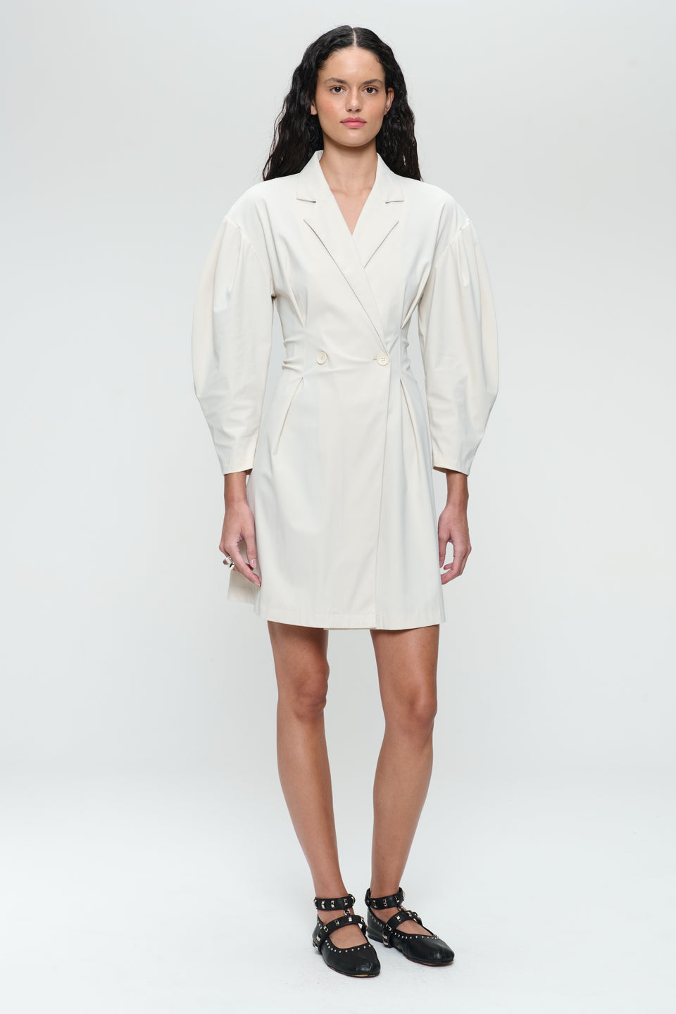 Kansas stretch tech jersey dress | Light Sand