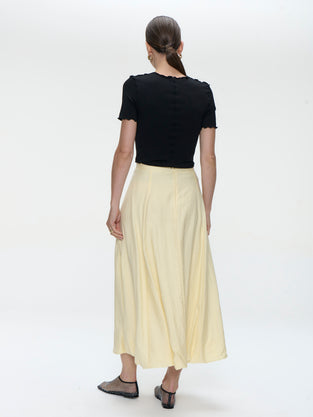 Joyce viscose top | Black