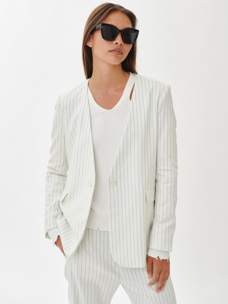 Alma Blazer | White