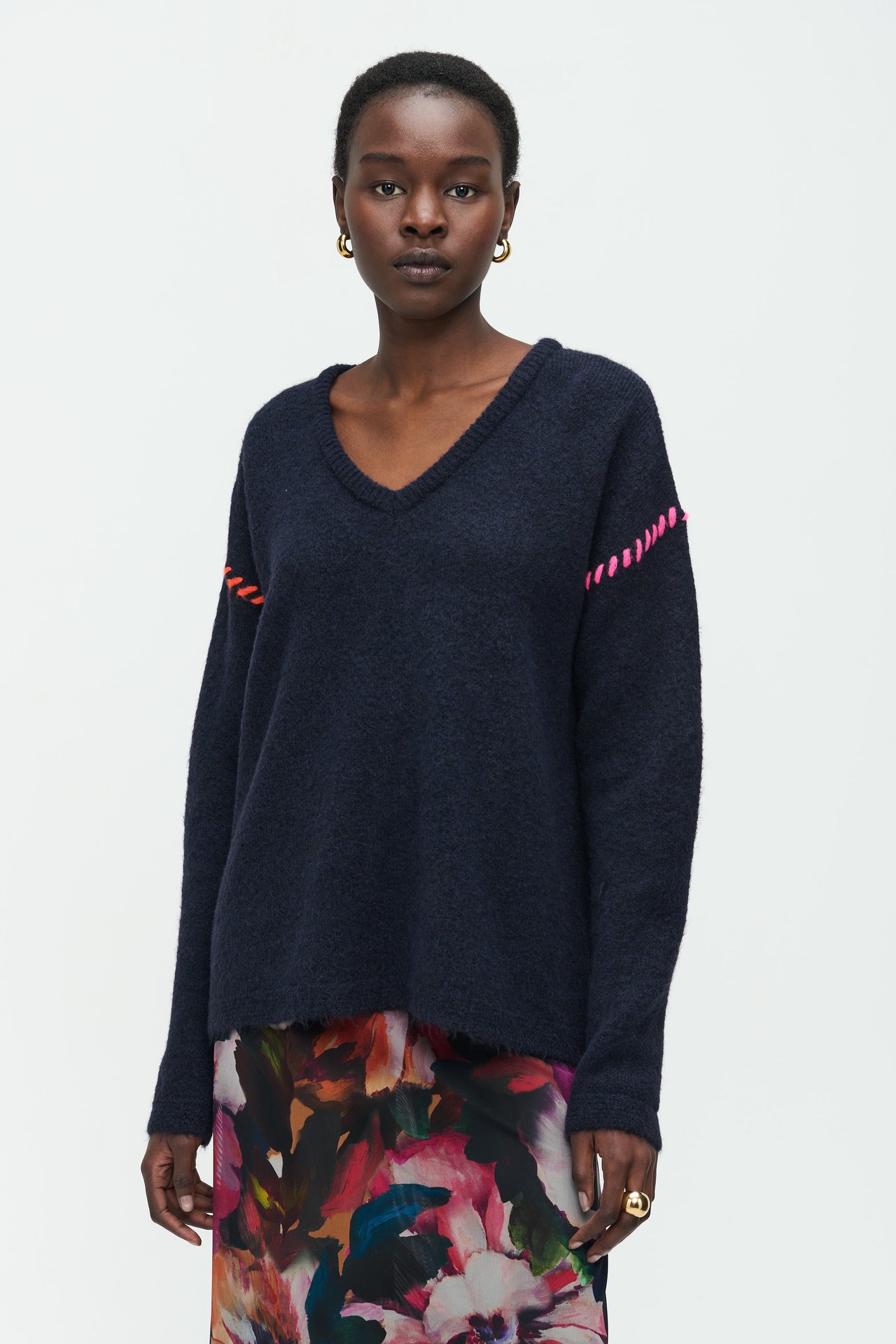 Pullover Hand made 2202A1 | Blue