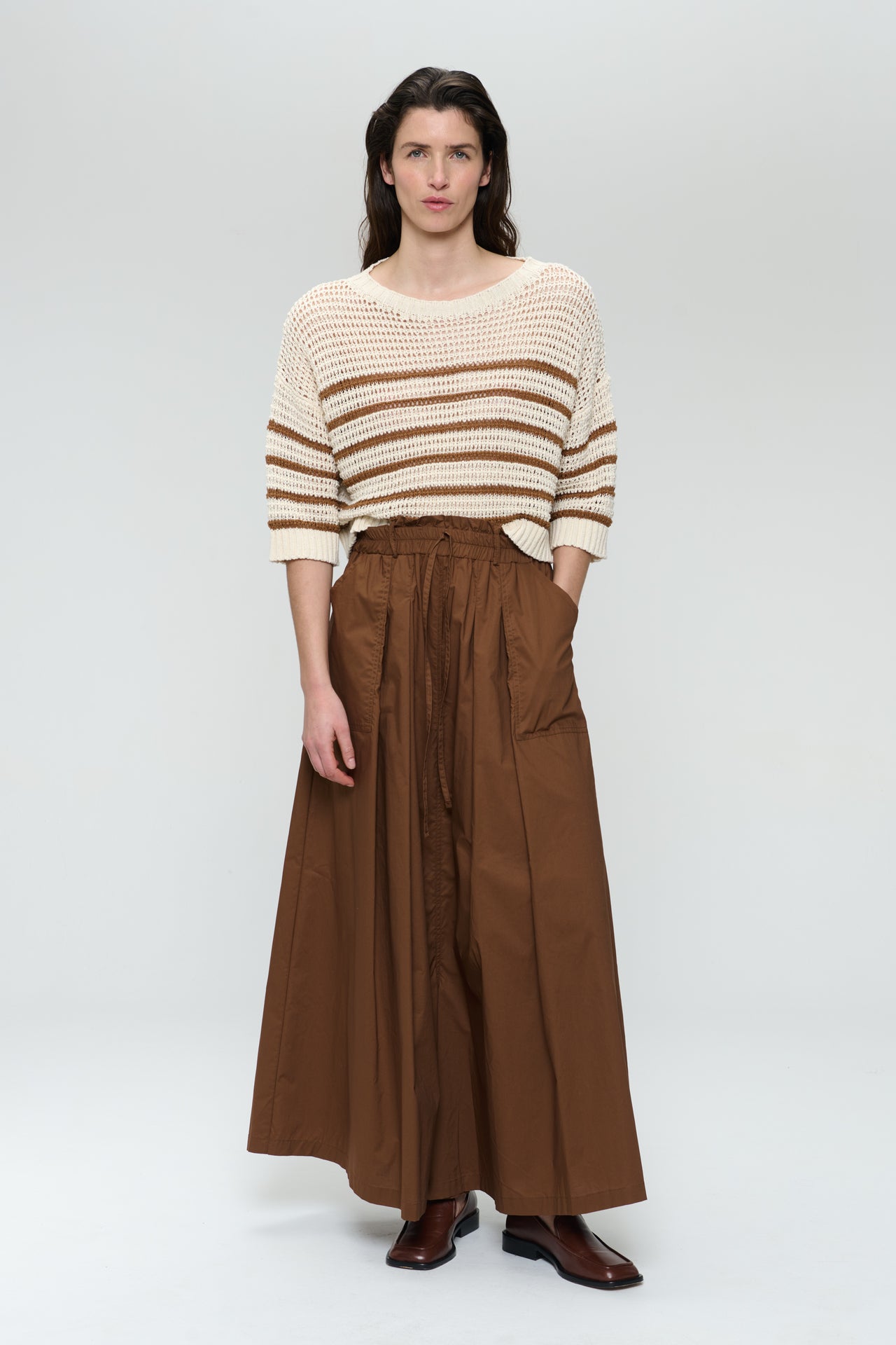 Rapa cotton pants | Brown