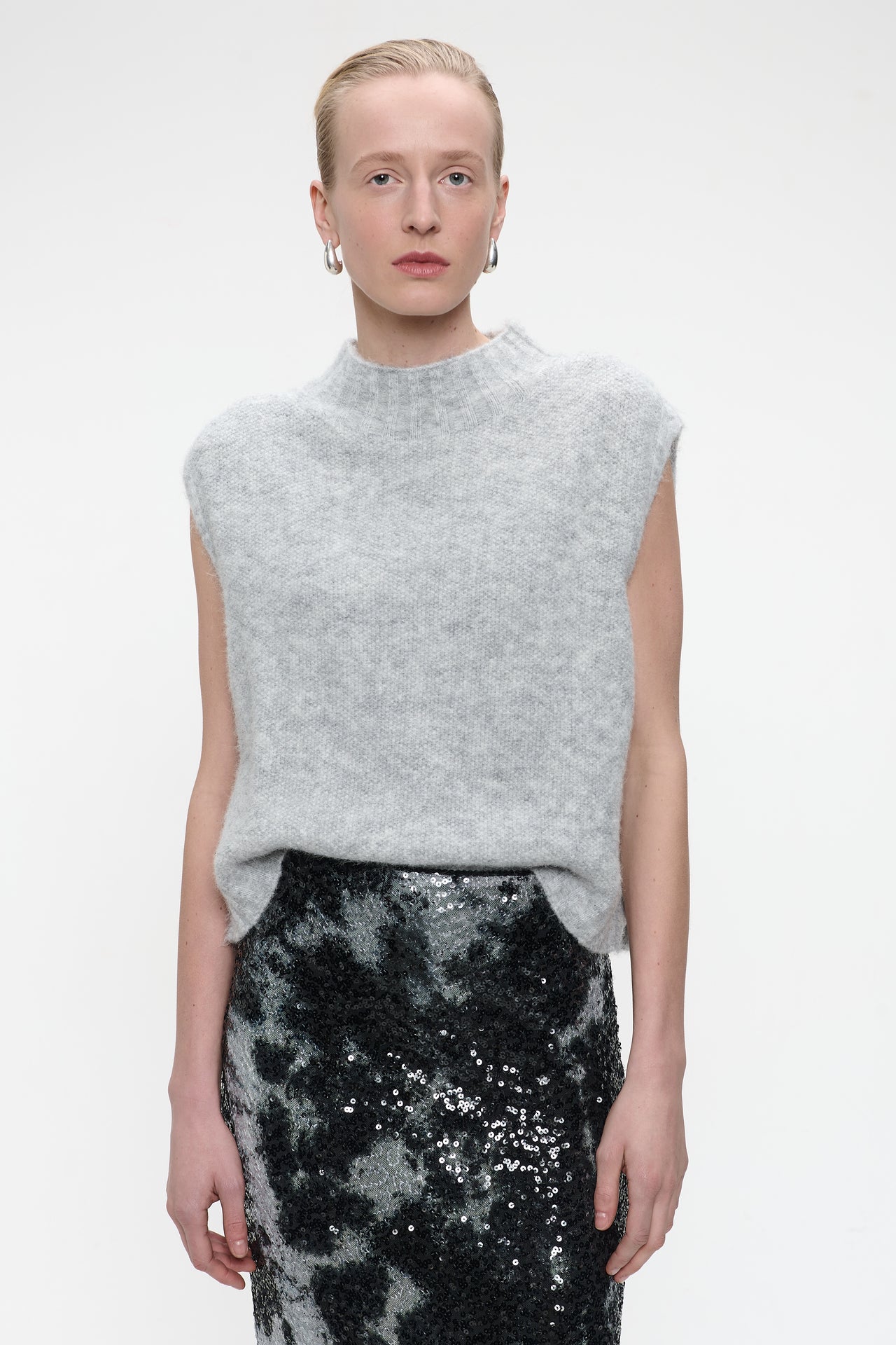 Alpaca Vest H24179 | Grey