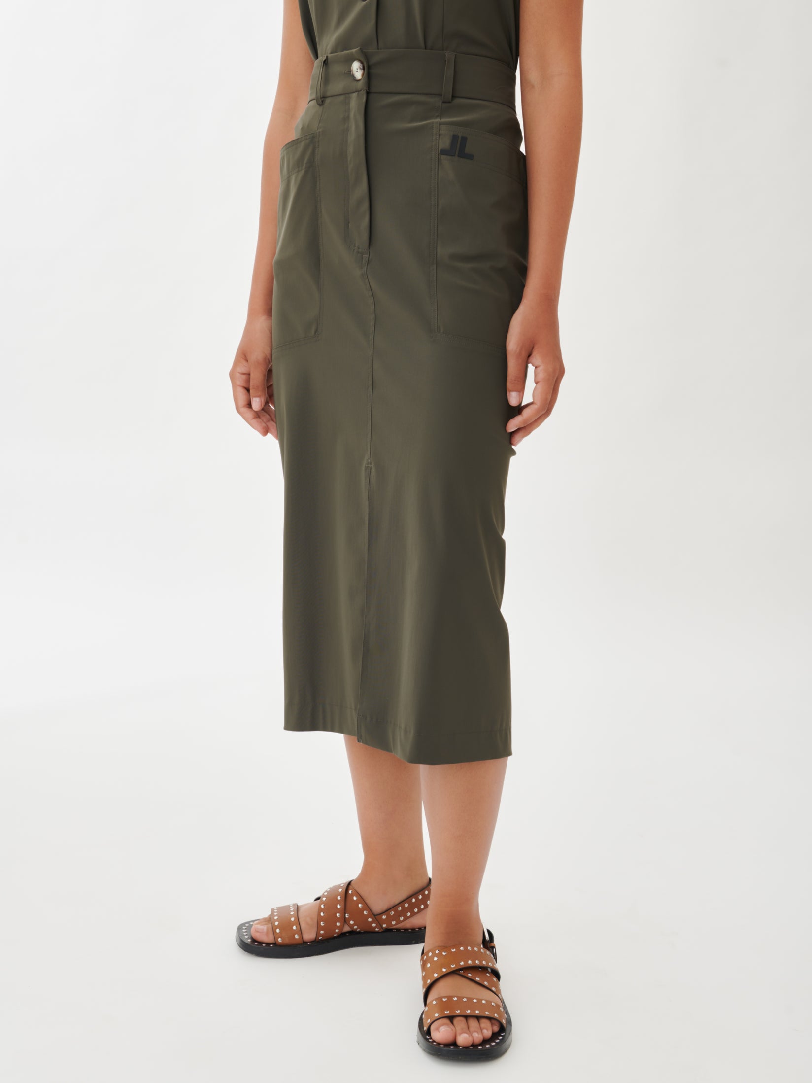 Petra Skirt Technical Jersey | Army