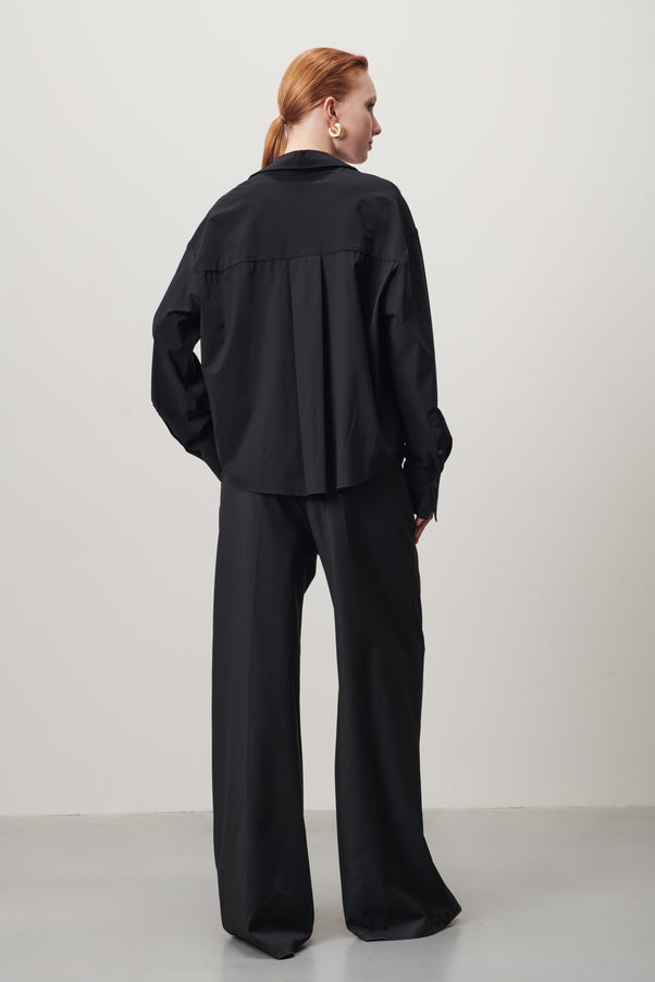 Sally Blouse Technical Jersey | Black