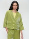 Luciana shiny viscose blazer | Lime