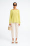 Cotton dayed pullover EU 369 | Lime