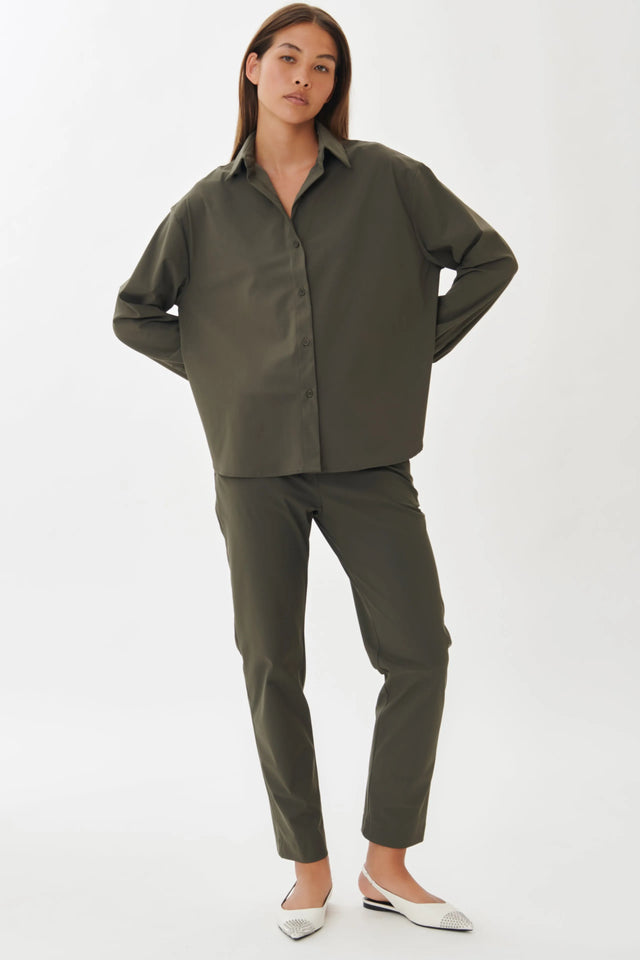 Avine Blouse Technical Jersey | Army