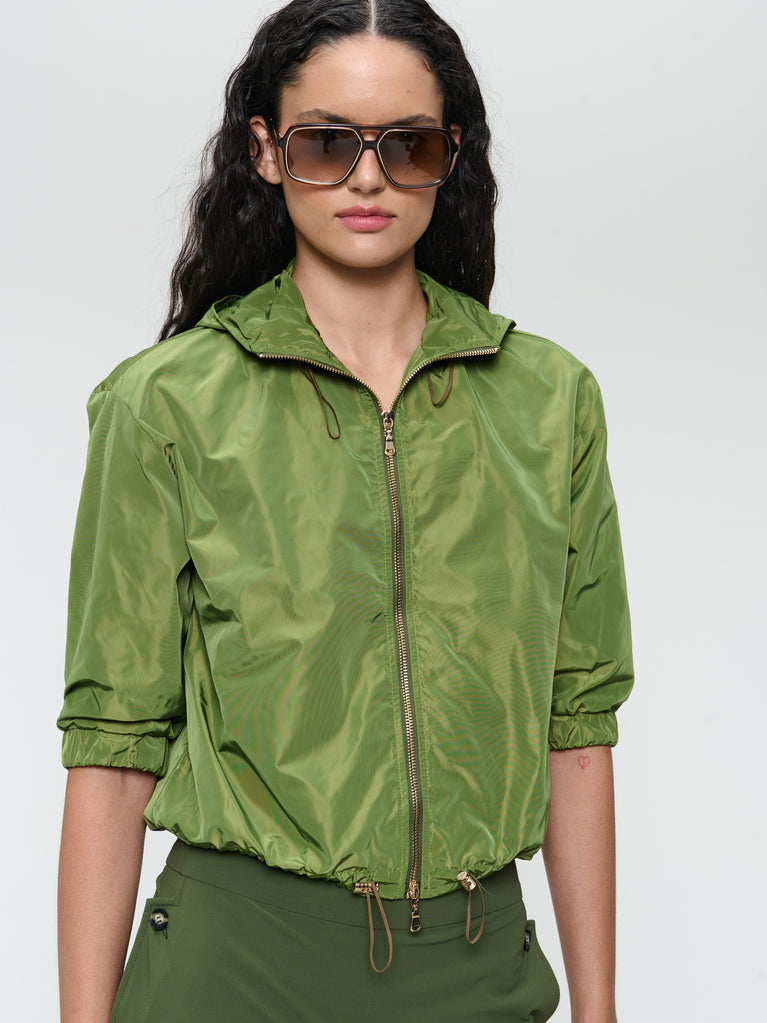 Betulla taffeta jacket | Green