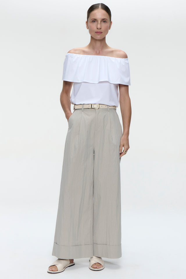Diane top technical jersey | White