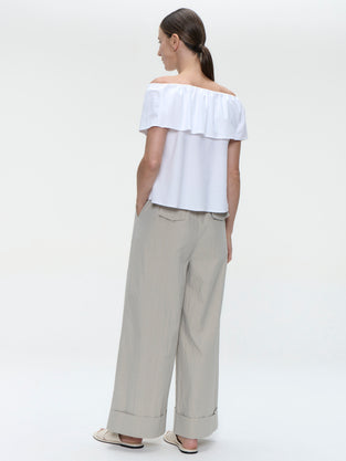 Diane top technical jersey | White