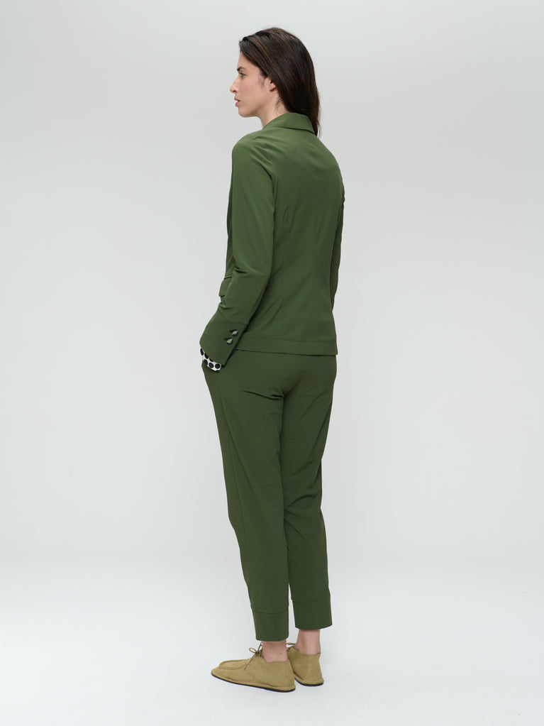 Amsterdam structure tech jersey blazer | Oliva green