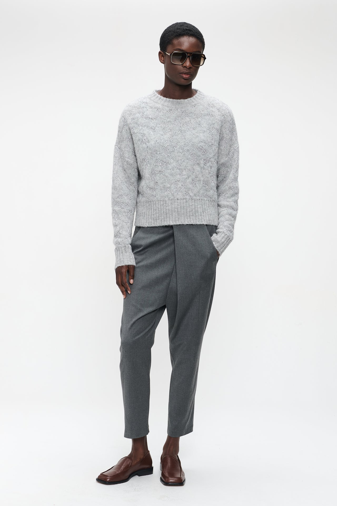 Klaus viscose pants | Dark Grey