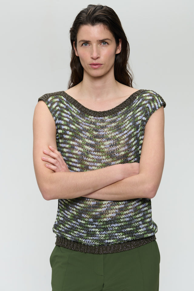 Multi collors viscose top 9037 | Multi Green