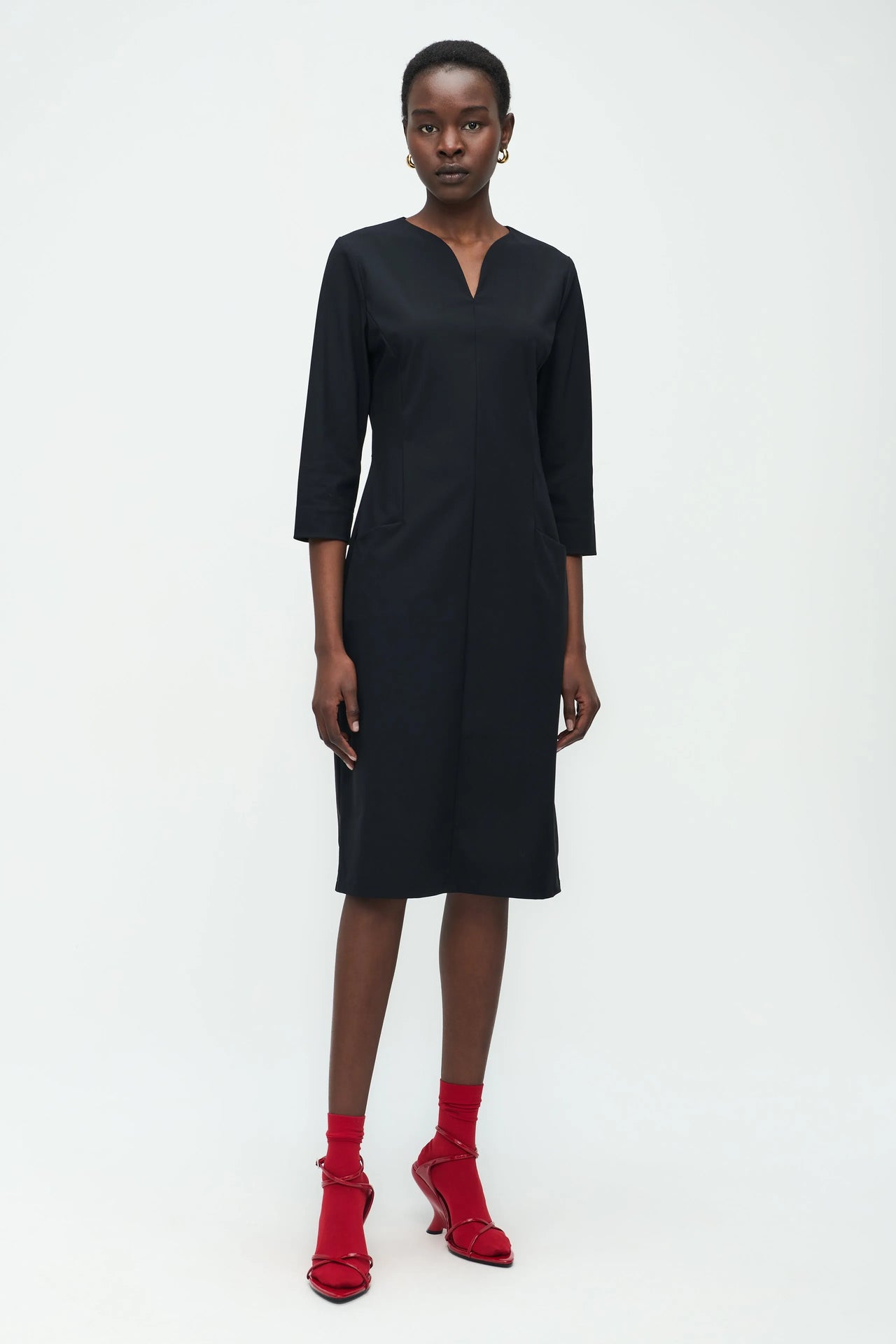 Martina Dress Technical Jersey | Black