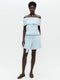 Yana cotton mix shorts | Light Blue