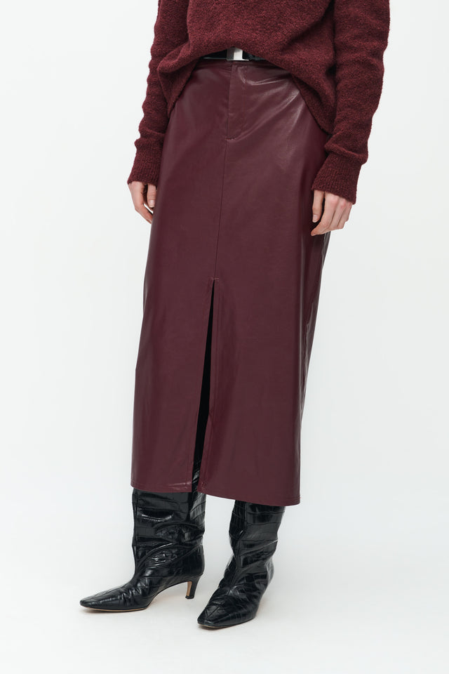 Rill Skirt | Bordo