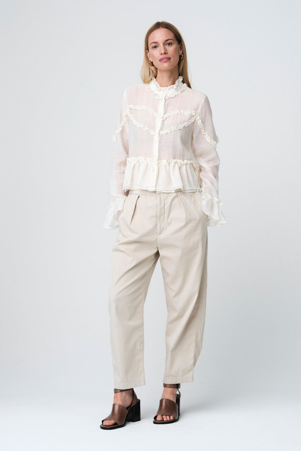 Netty bohemian style Blouse | White