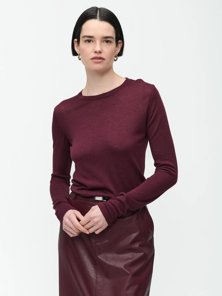 Katherine Pu Pullover | Bordo