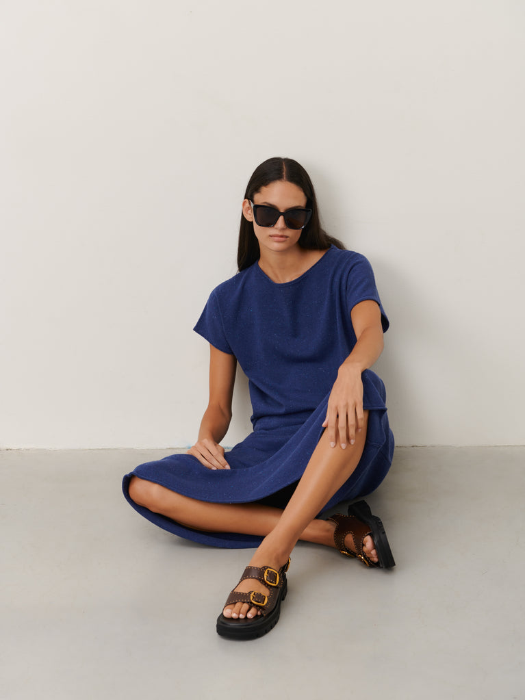 Clay PU top | Blue Melange