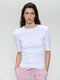 Jordan strech viscose top | White