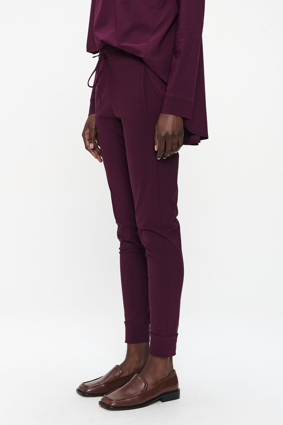 John stretch technical jersey pants | Cherry